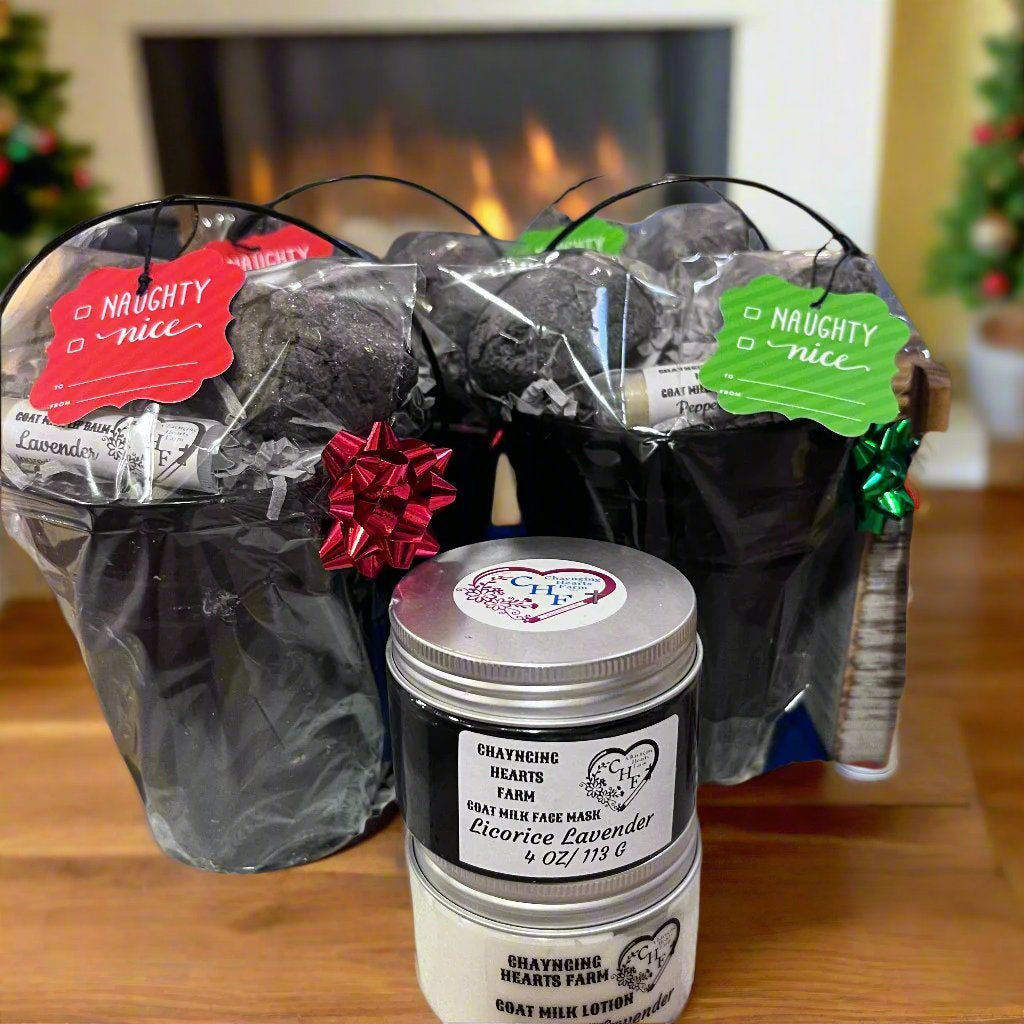 Holiday Gifts - Naughty or Nice Facial Care Pail